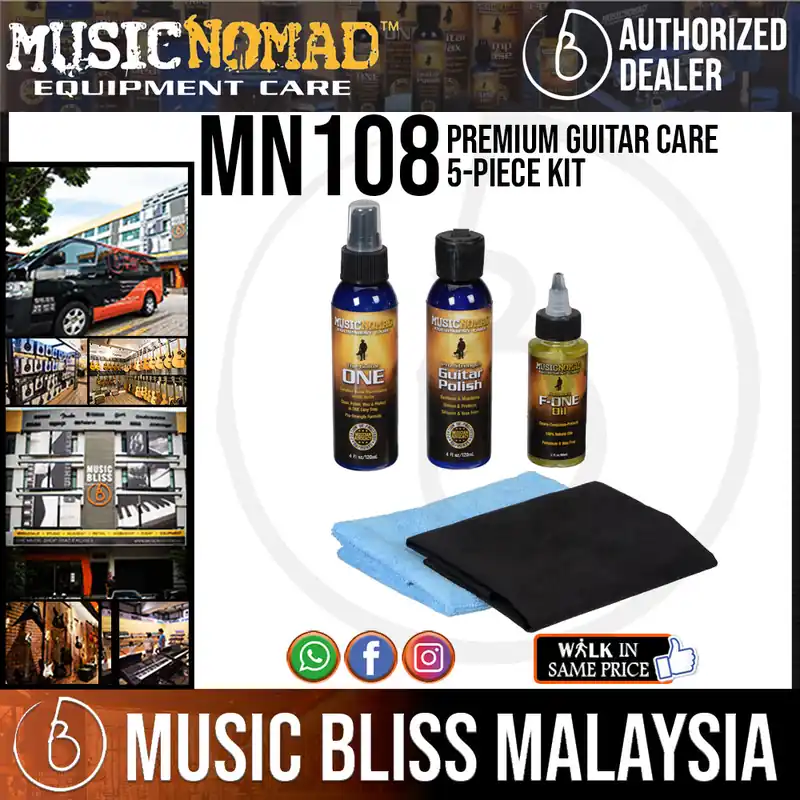 Music Nomad MN108 Premium Guitar Care 5-Piece Kit Exclusive Offer