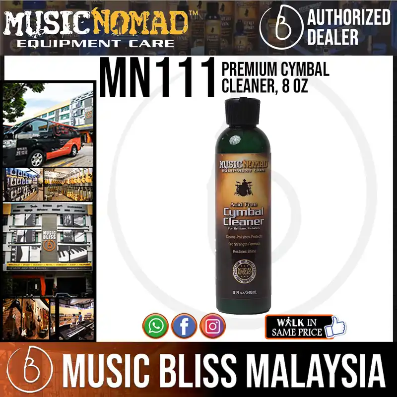Fan Favorite Music Nomad MN111 Premium Cymbal Cleaner, 8 oz.