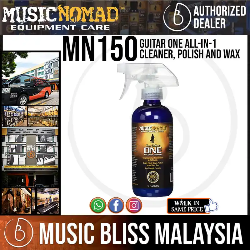 Sale Music Nomad MN150 Guitar ONE All-in-1 Cleaner, Polish and Wax, 12 oz.