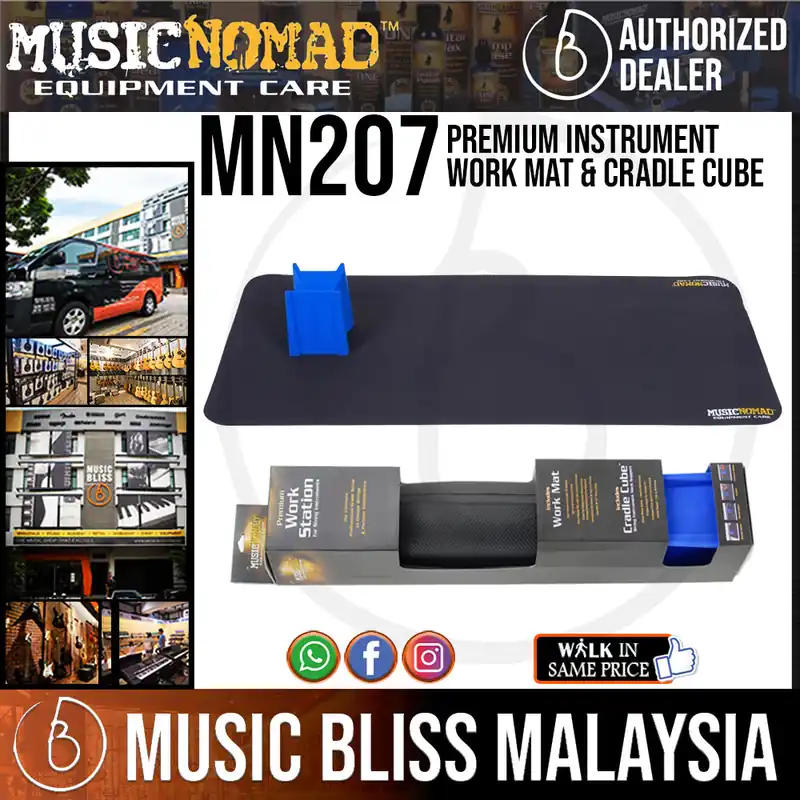 Music Nomad MN207 Premium Instrument Work Mat and Cradle Cube Neck Support Express Delivery