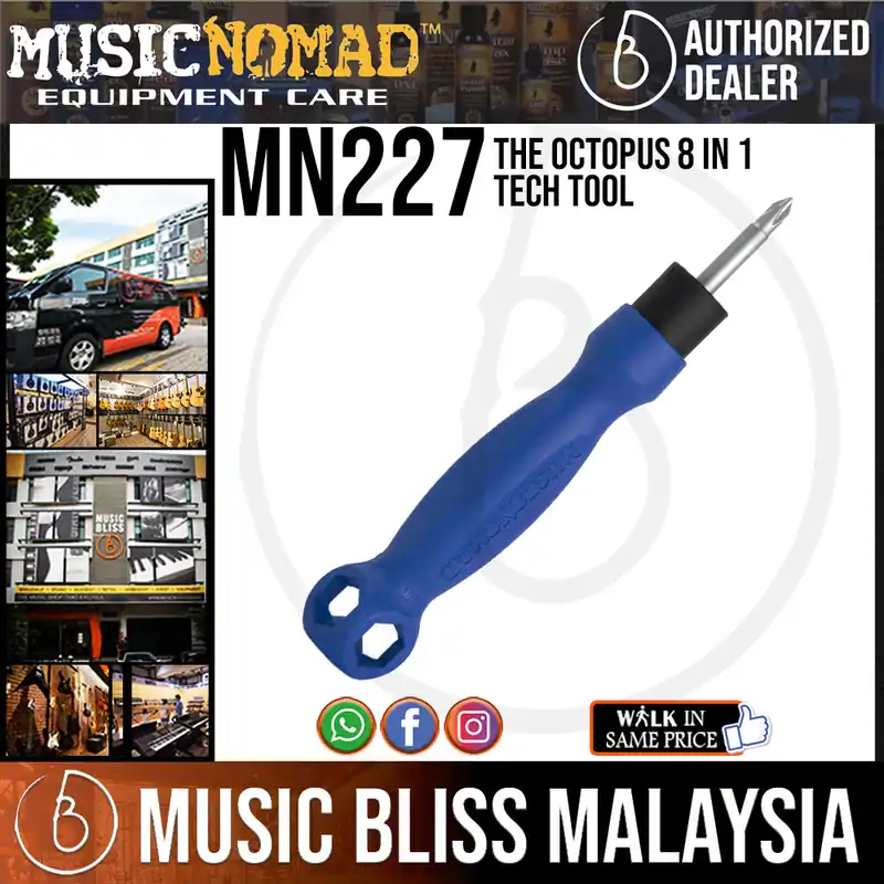 Music Nomad MN227 The Octopus 8 in 1 Tech Tool Hassle-Free Returns