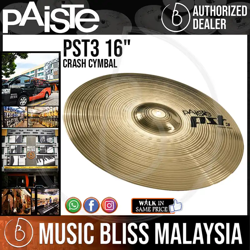 Super Sale Paiste 16" PST 3 Crash Cymbal - 16 inch