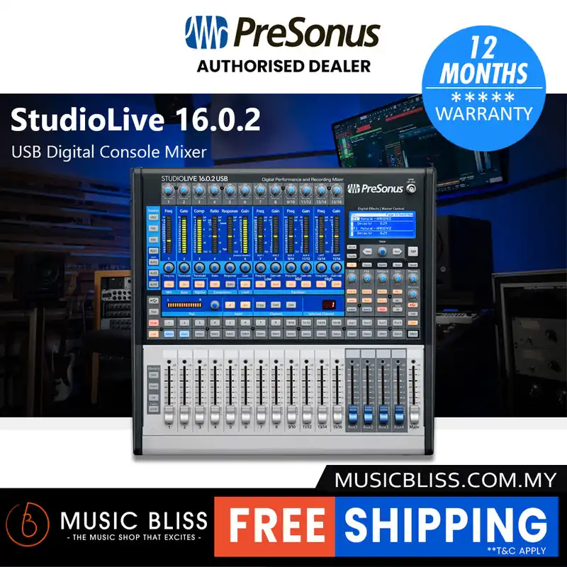 Get Yours PreSonus StudioLive 16.0.2 USB 16-channel Digital Mixer