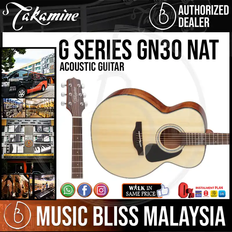 Buy Direct Takamine GN30 - Natural 6-string Acoustic Guitar with Solid Spruce Top