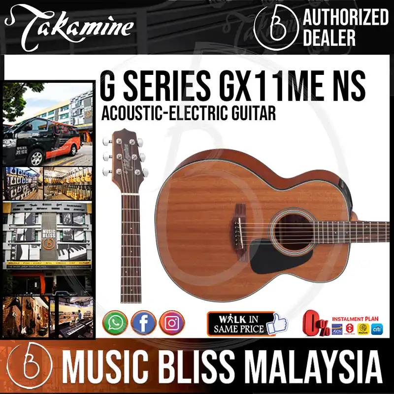 Viral Takamine GX11ME - Natural All Mahogany 3/4 size 6-string Acoustic-Electric Guitar
