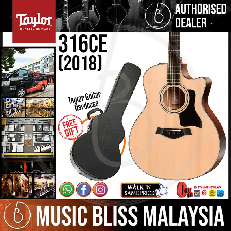 Exclusive Taylor 316ce - Sapele Back and Sides with Hardcase