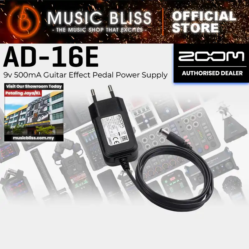 Zoom AD-16E 9v 500mA Guitar Effect Pedal Power Supply Hot Deal
