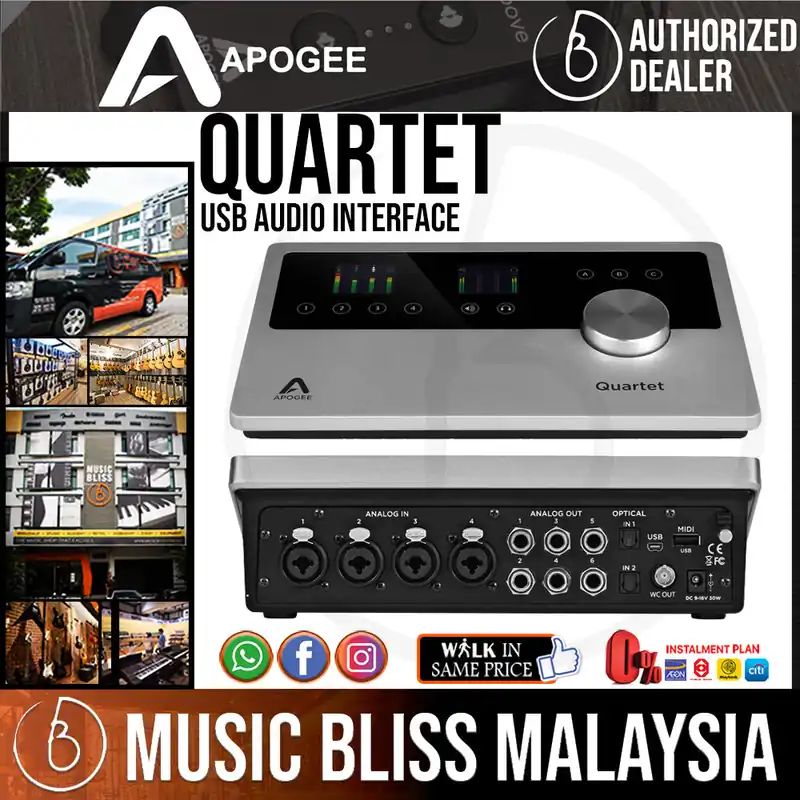 Professional Grade Apogee Quartet USB Audio Interface