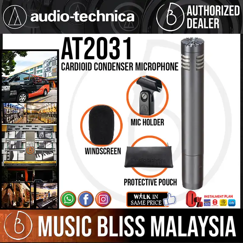 Low Price Audio Technica AT2031 Cardioid Condenser Microphone