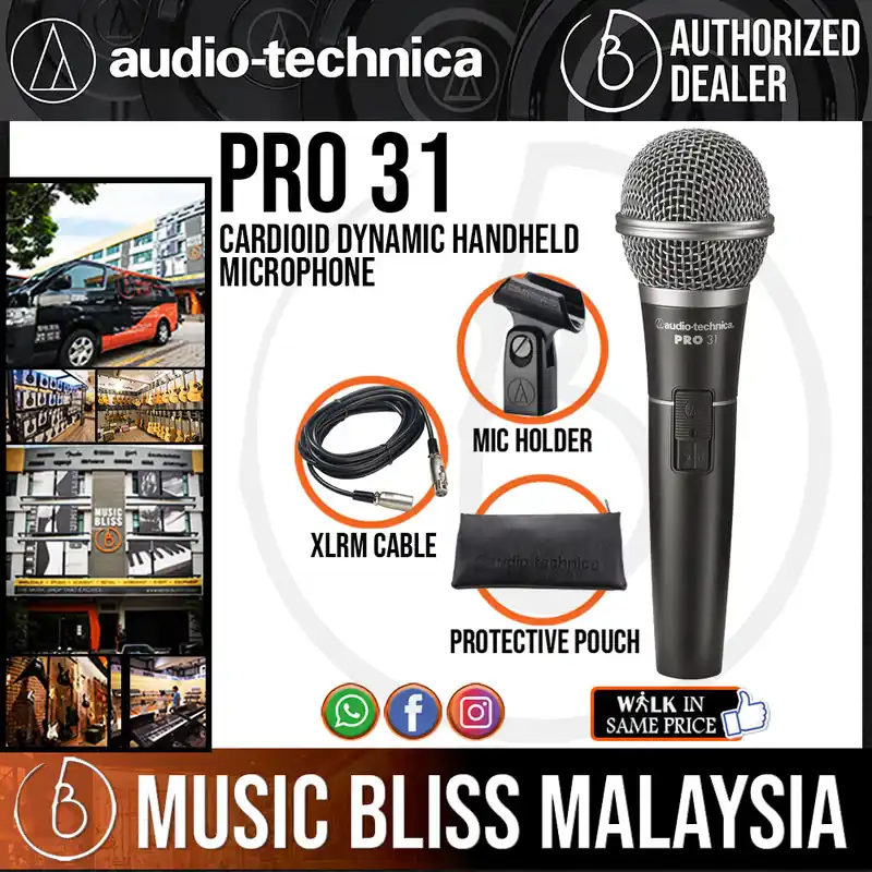 Buy Online Audio Technica PRO 31 Cardioid Dynamic Handheld Microphone