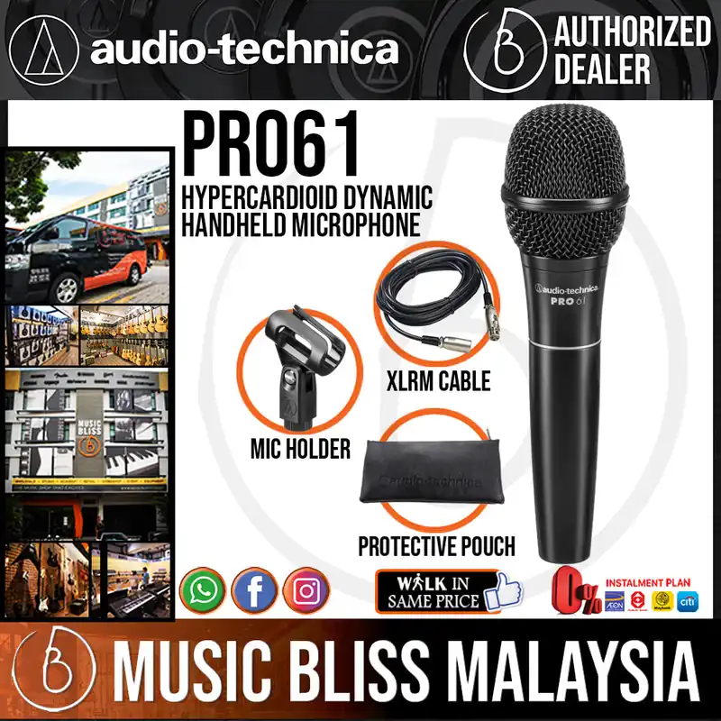 Free Delivery Audio Technica PRO 61 Hypercardioid Dynamic Handheld Microphone