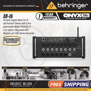 Limited Edition Behringer X Air XR16 Tablet-controlled Digital Mixer