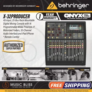 Behringer X32 PRODUCER 40-channel Digital Mixer Worldwide Shipping