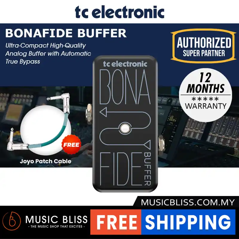Brand New TC Electronic Bonafide Buffer Guitar Effects Pedal