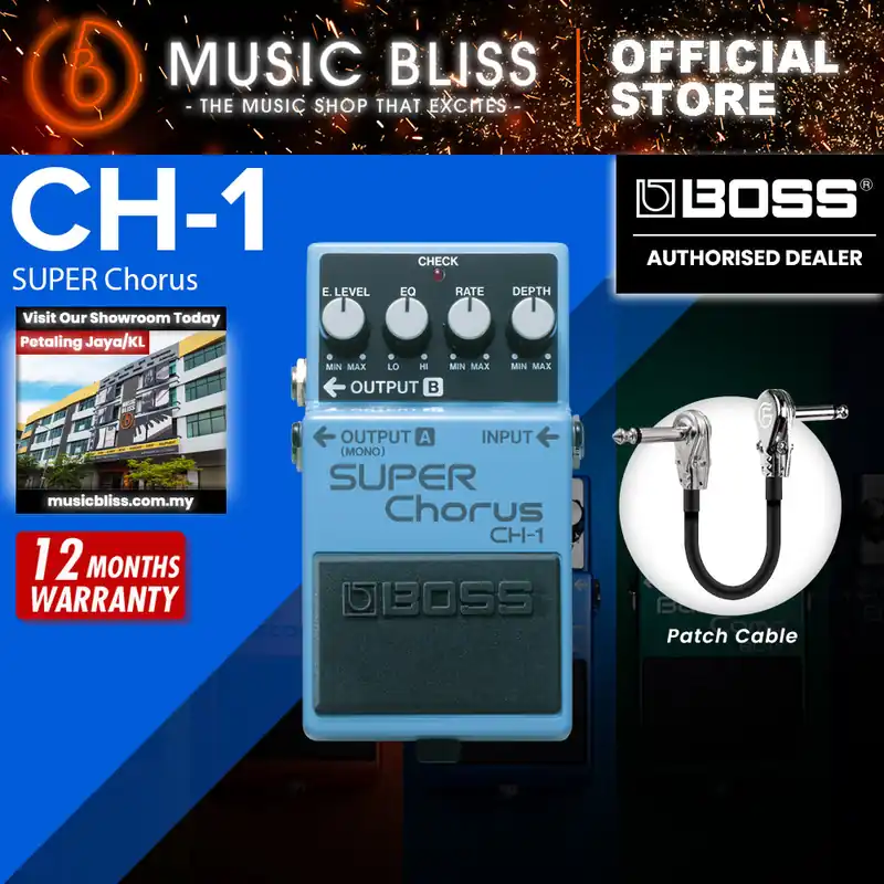 Boss CH-1 Super Chorus Guitar Effects Pedal High Quality