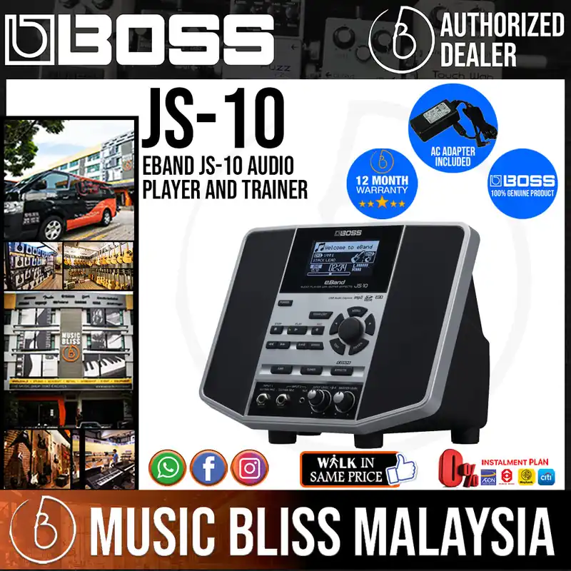 Boss eBand JS-10 Audio Player and Trainer with Original Boss Adapter Price Drop