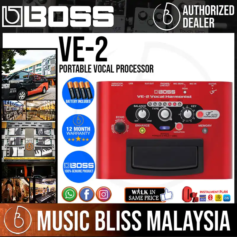 Boss VE-2 Portable Vocal Processor Big Sale