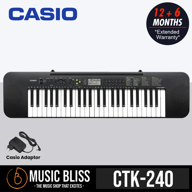 Hassle-Free Returns Casio CTK-240 49-Keys Standard Keyboard