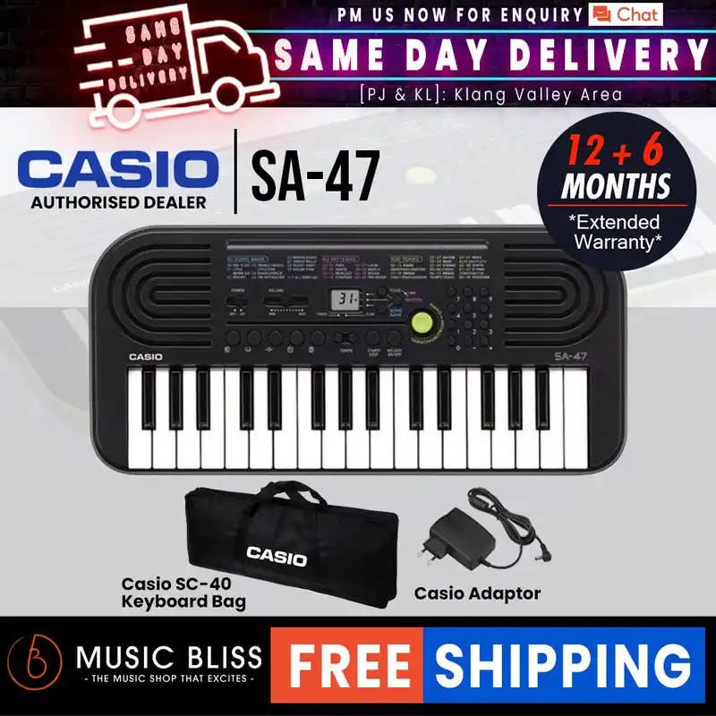 Casio SA-47 Mini Keyboard - Gray Crafted