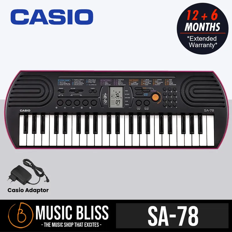 Markdown Casio SA-78 Mini Keyboard - Pink