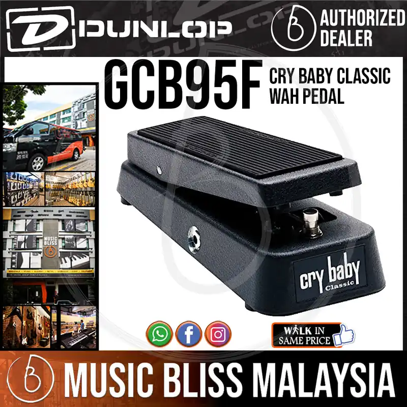 Certified Jim Dunlop GCB95F Cry Baby Classic Wah Pedal