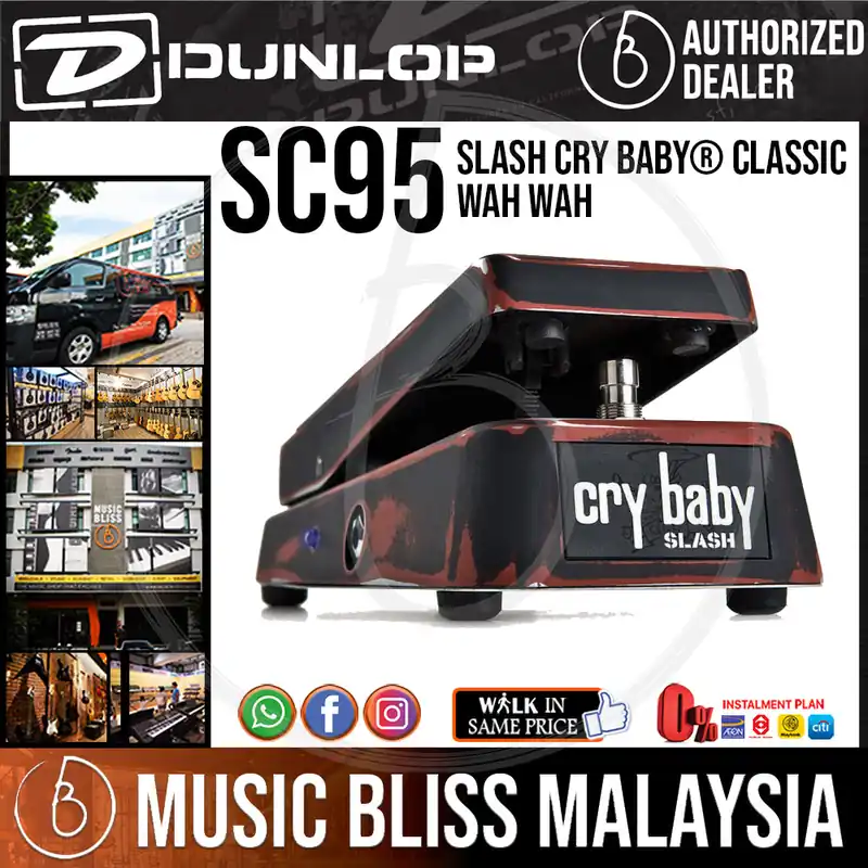 Direct From Manufacturer Jim Dunlop SC95 Slash Cry Baby Classic Wah Pedal