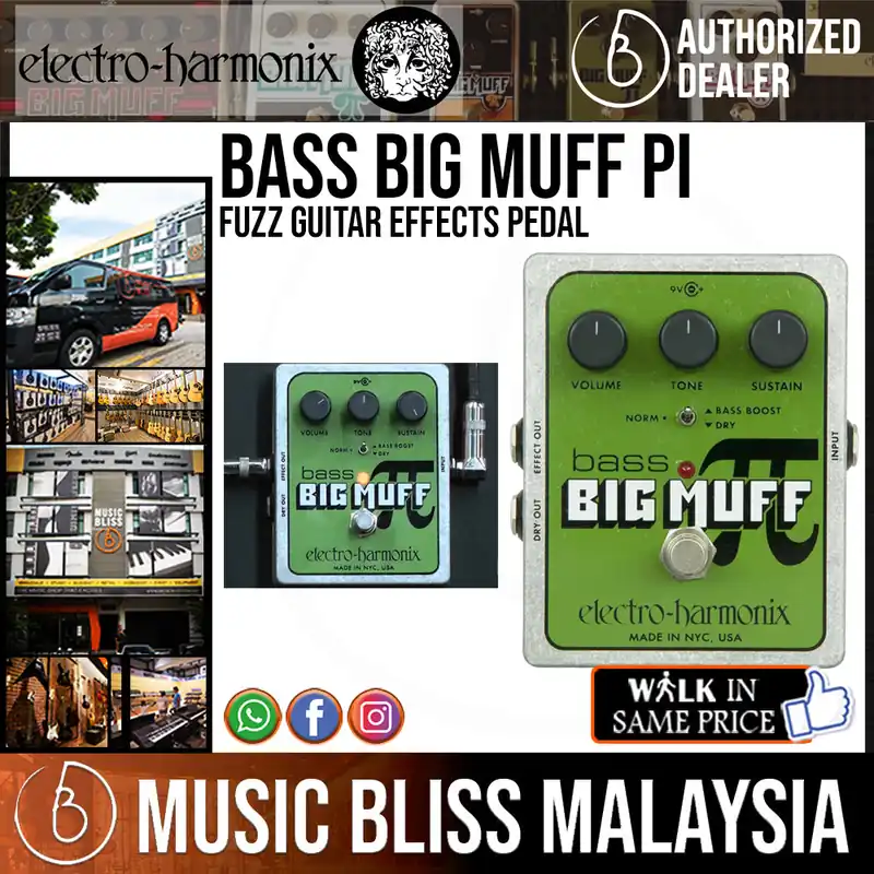 In Demand Electro Harmonix Bass Big Muff Pi Fuzz Guitar Effects Pedal