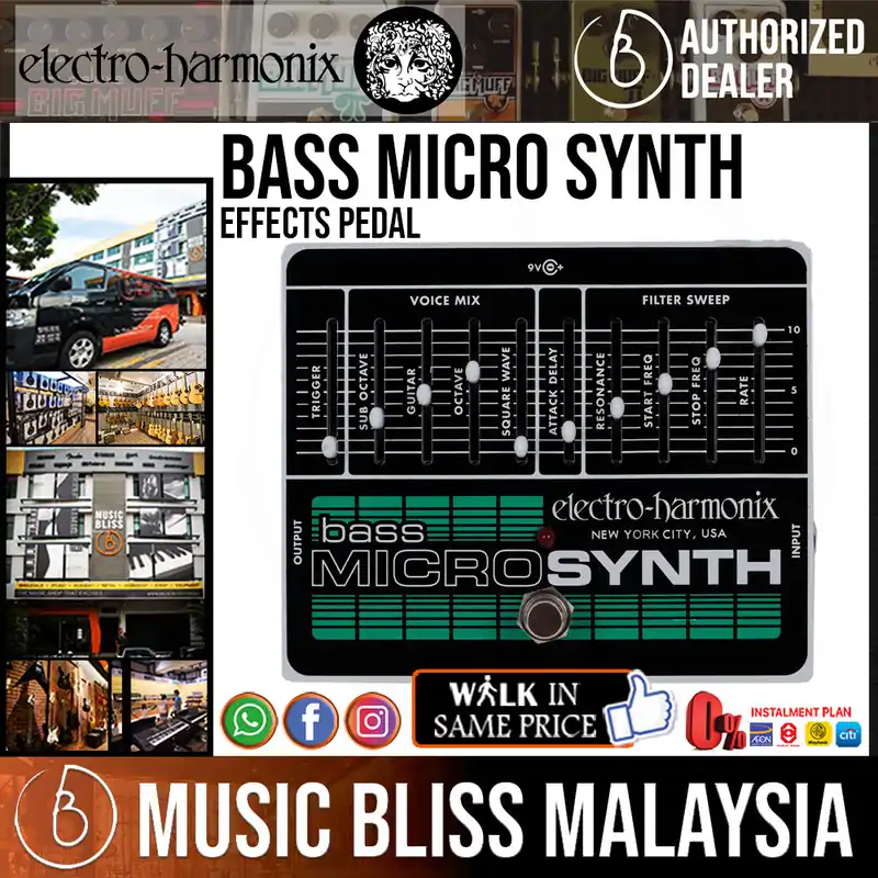 Electro Harmonix Bass Micro Synth Effects Pedal Hot Picks