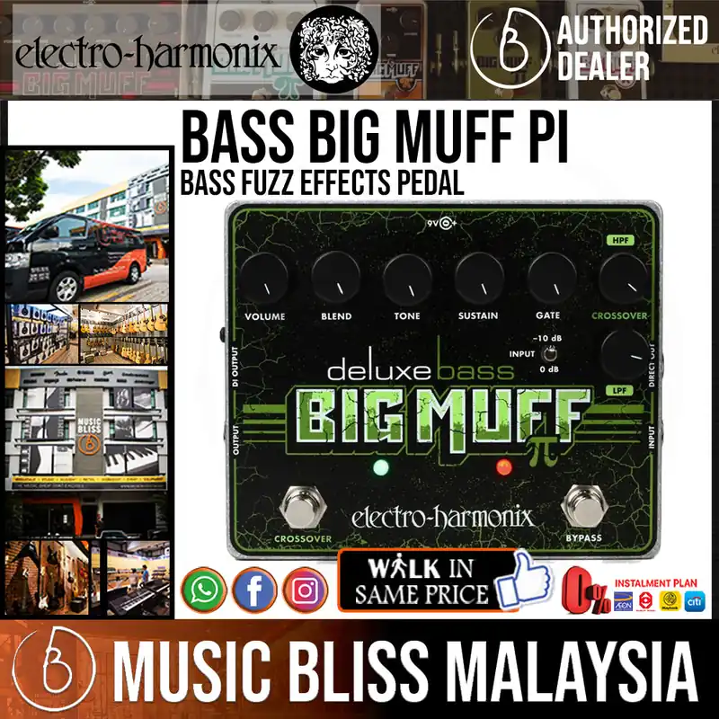 Price Drop Electro Harmonix Deluxe Bass Big Muff Pi Bass Fuzz Effects Pedal