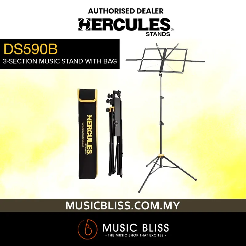 Bargain Hercules BS050B 3-Section Music Stand with Bag