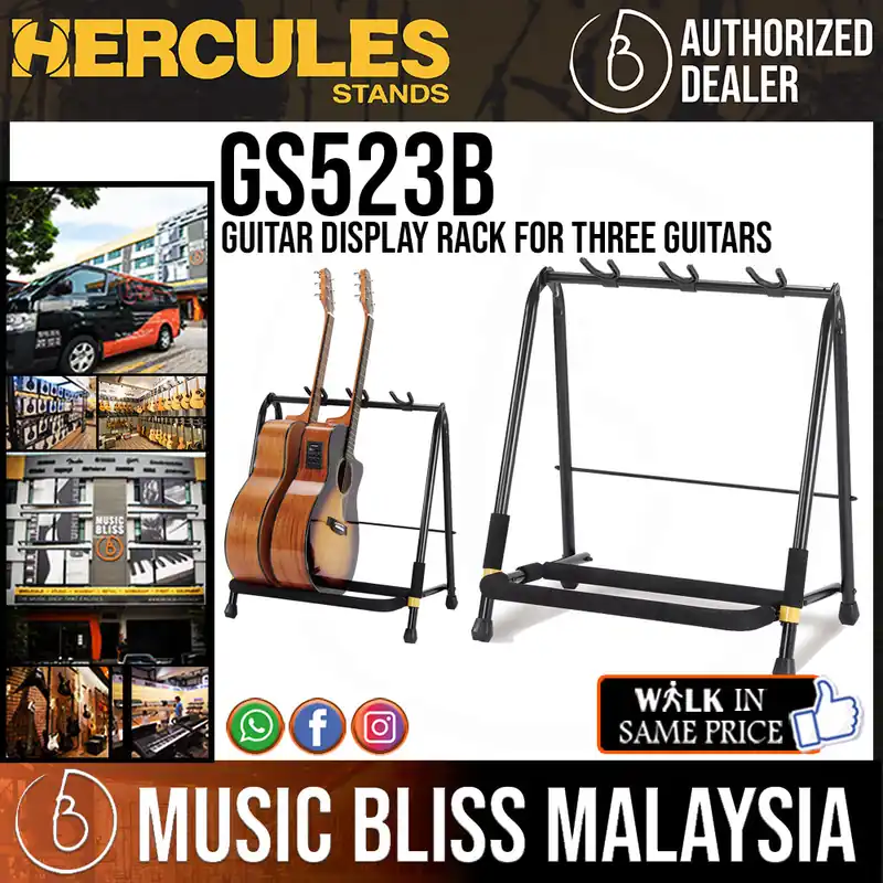 Hercules GS523B Guitar Display Rack for Three Guitars Low Price