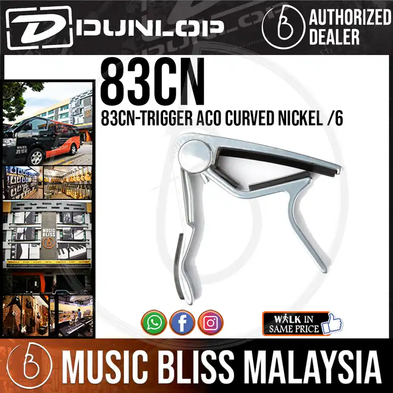 Original Jim Dunlop 83CN Acoustic Trigger Capo, Curved, Nickel