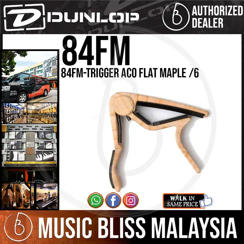 Jim Dunlop 84FM Acoustic Trigger Capo, Flat, Maple Top Rated