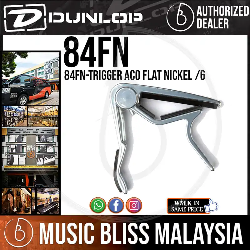 Discount Jim Dunlop 84FN Acoustic Trigger Capo - Flat Nickel