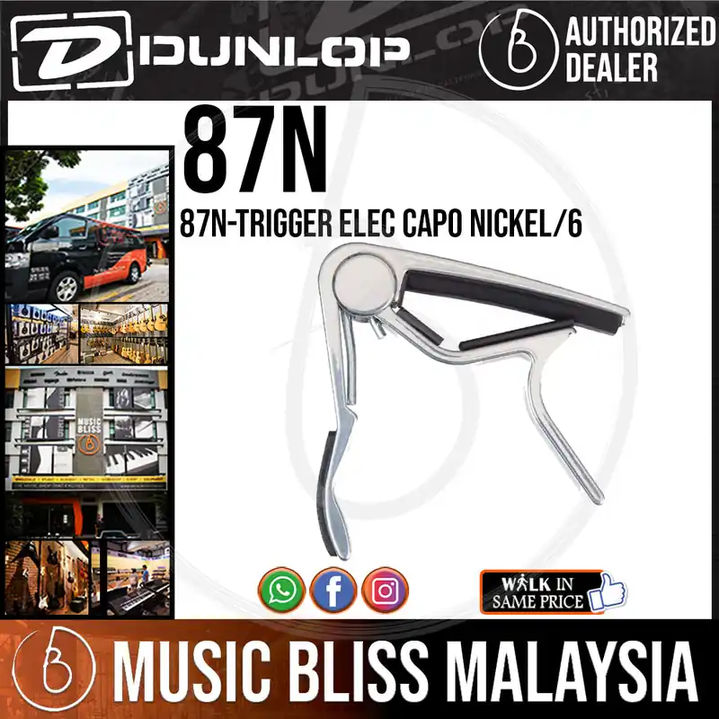 Must Have Jim Dunlop 87N Electric Guitar Trigger Capo, Nickel