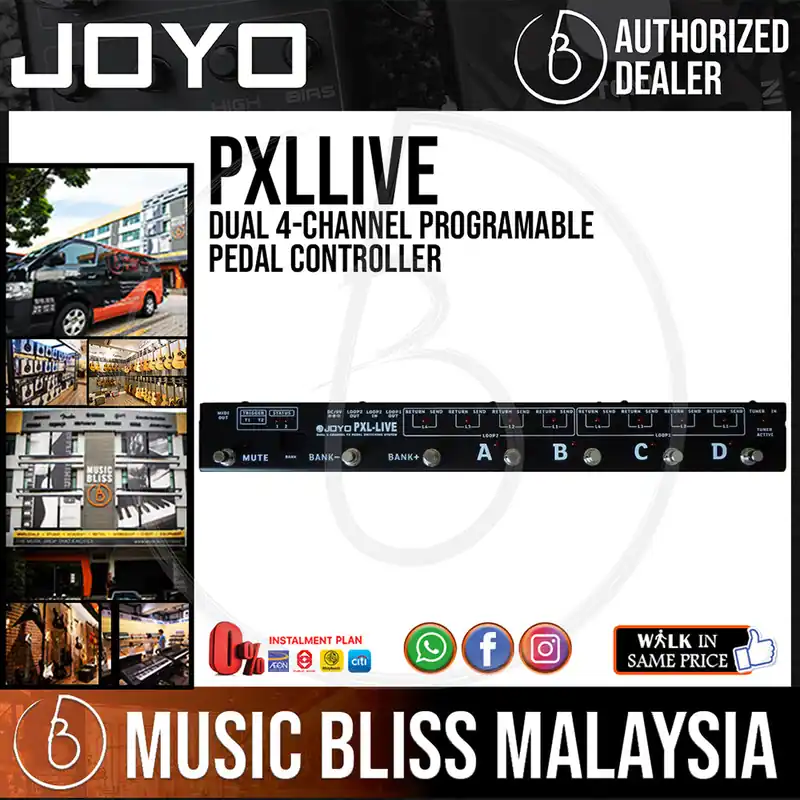 Joyo PXL-LIVE Dual 4-Channel Programable Pedal Controller Buy Direct