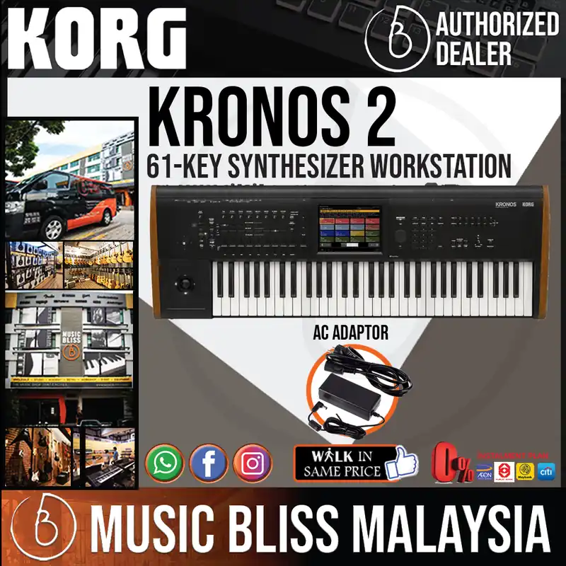 Save Now Korg KRONOS 2 61 Synthesizer Workstation with 0% Instalment