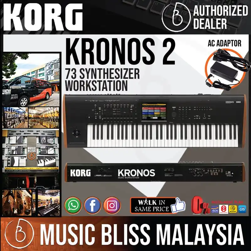 Modern Korg KRONOS 2 73 Synthesizer Workstation with 0% Instalment