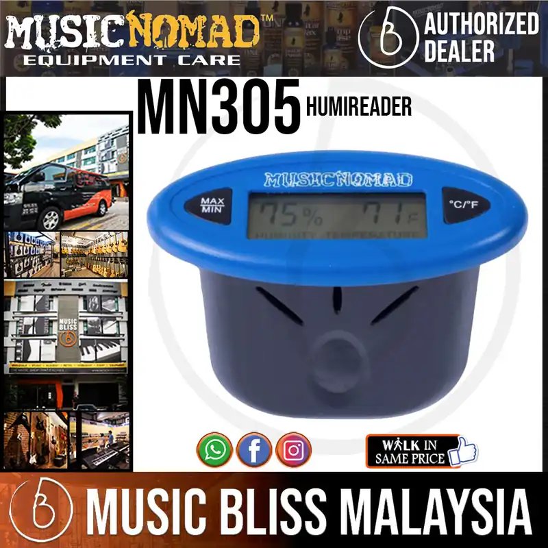 One Day Deal Music Nomad MN305 HumiReader Hygrometer, Humidity and Temperature Monitor