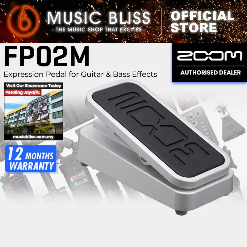 Zoom FP02M Expression Pedal for Guitar & Bass Effects Fresh Stock