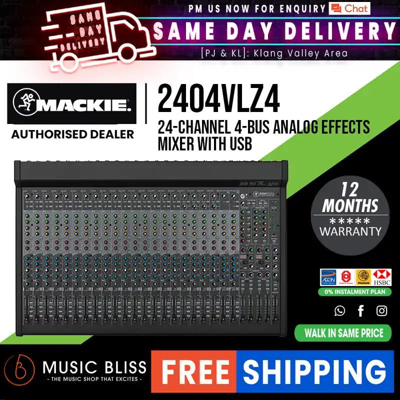 Mackie 2404VLZ4 24-Channel Analog Mixer Express Delivery
