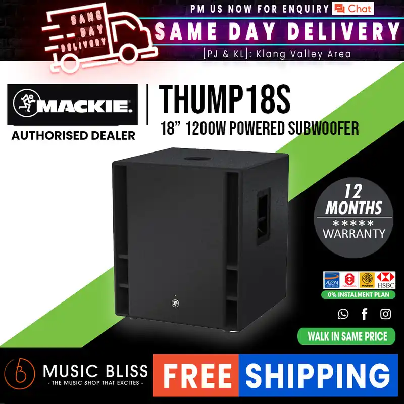 Mackie Thump18S 1200-Watt 18" Powered Subwoofer Brand New