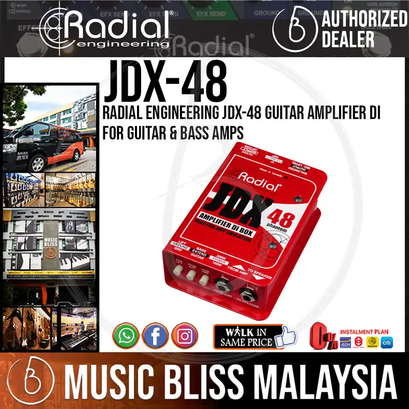 Radial Engineering JDX-48 Guitar Amplifier DI For Guitar & Bass Amps Limited Time