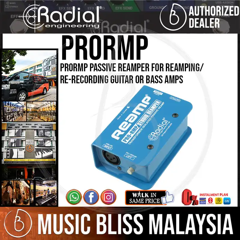 Reduced Price Radial Engineering ProRMP Passive Reamper For Reamping/Re-recording Guitar or Bass Amps