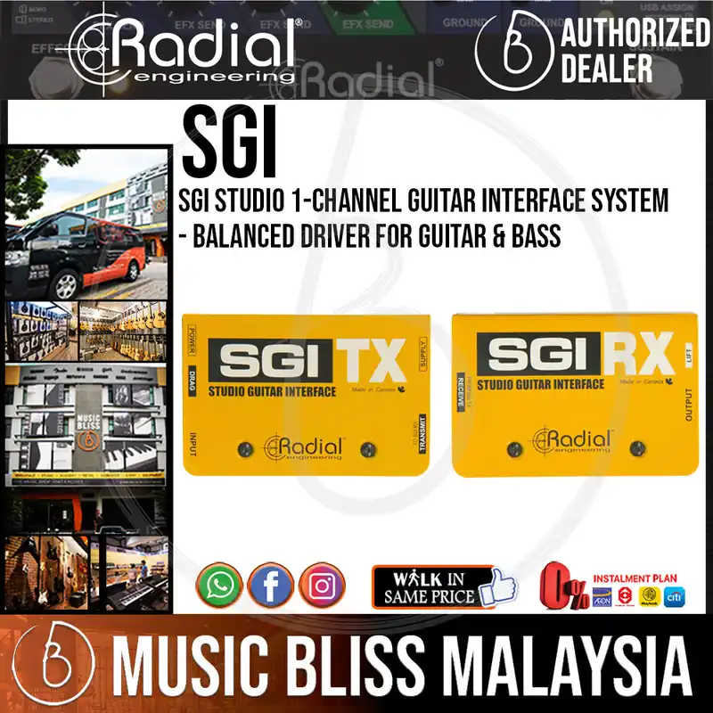 In Demand Radial Engineering SGI Studio 1-channel Guitar Interface System - Balanced Driver For Guitar & Bass
