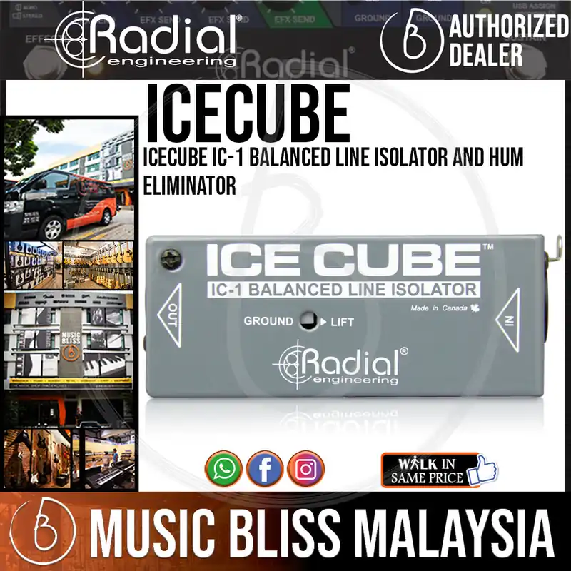 Grab Now Radial Engineering IceCube IC-1 Balanced Line Isolator and Hum Eliminator