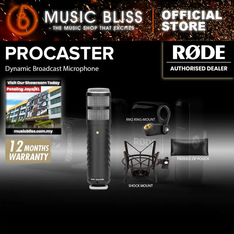 Rode Procaster Dynamic Broadcast Microphone - 10 Years Warranty [Made in Australia] with PSM1 Shockmount Fan Favorite