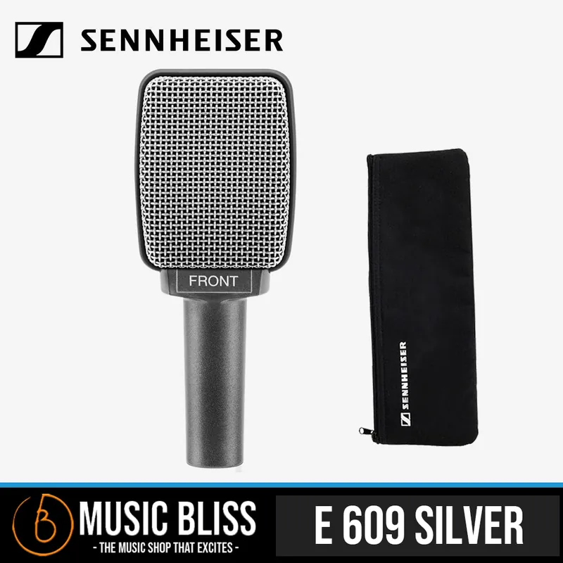 Time-Limited Sennheiser e 609 Silver Dynamic Supercardioid Guitar Microphone