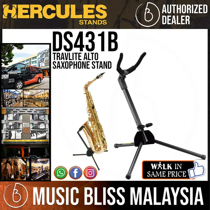 Get Yours Hercules DS431B TravLite Alto Saxophone Stand