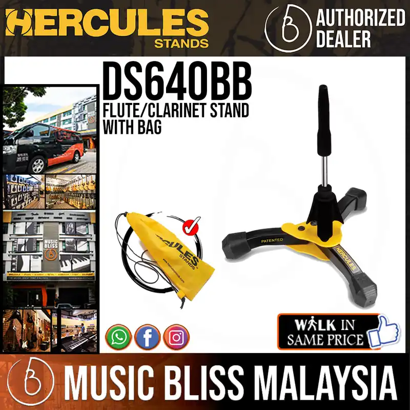 Hercules DS640BB Flute/Clarinet Stand with Bag Weekend Sale